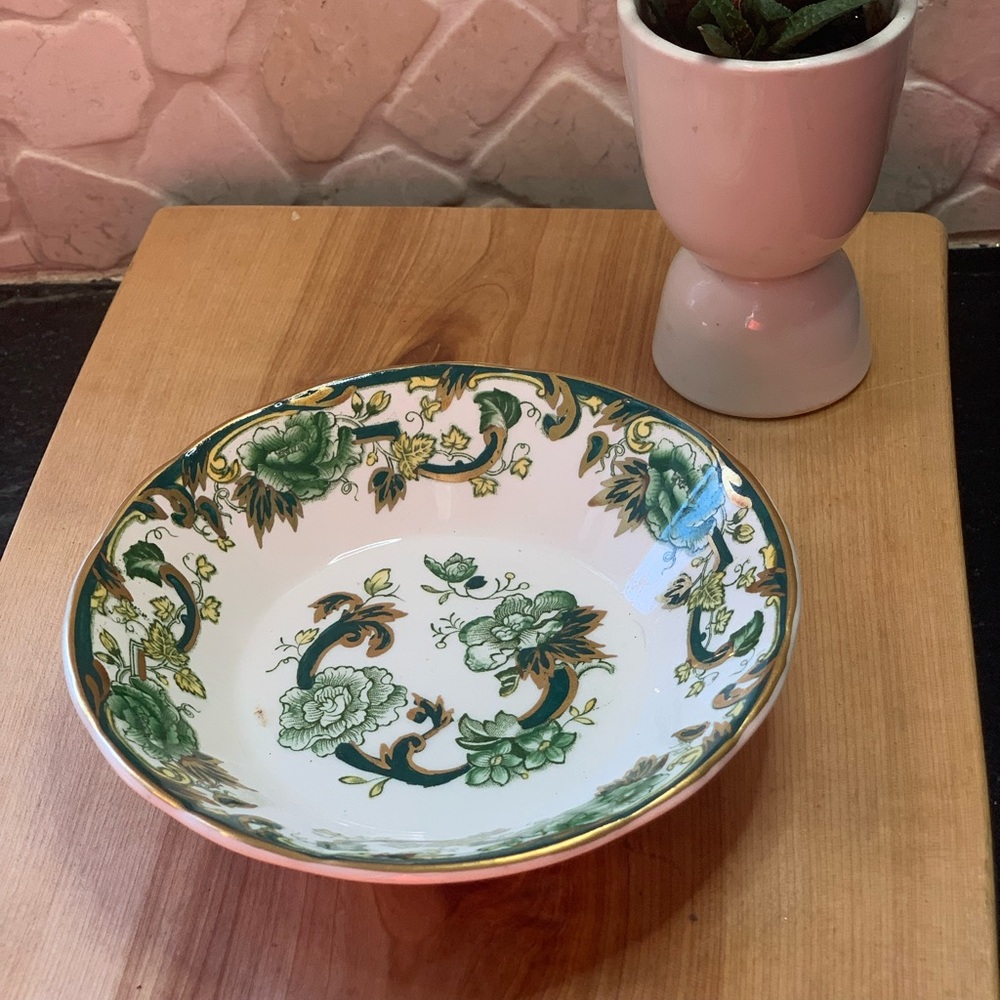 MASONS | Mandalay Chartreuse Pattern Dessert Bowl
